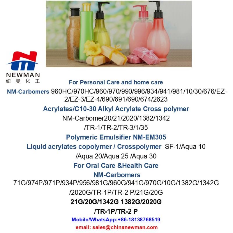 Carbomer/Carbopol Aqua 30/SF-1, carbomer/Carbopol ultrez 10 /20/21polymer,Carbomer/Carbopol ETD 2020